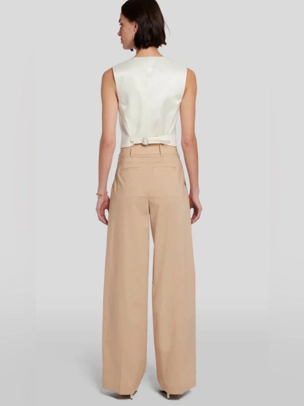 NEW 7 For All Mankind Pleated Poplin Trouser Pants 30